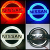 Tiktok NISSAN Rear and Front Logo Light Red White Blue 4D 5D