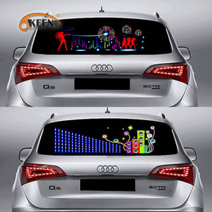 90*25 40*30 Automobile LED Equalizer Car Interiror Atmosphere Music Rhythm