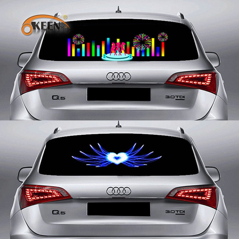 90*25 40*30 Automobile LED Equalizer Car Interiror Atmosphere Music Rhythm