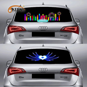 90*25 40*30 Automobile LED Equalizer Car Interiror Atmosphere Music Rhythm