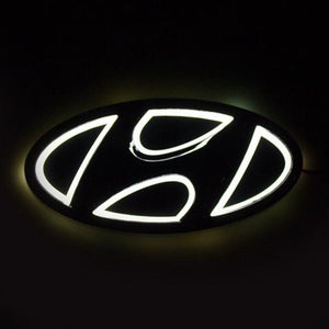 Tiktok HYUNDAI  Front Logo Light And Rear Logo Light Red White Blue 4D 5D