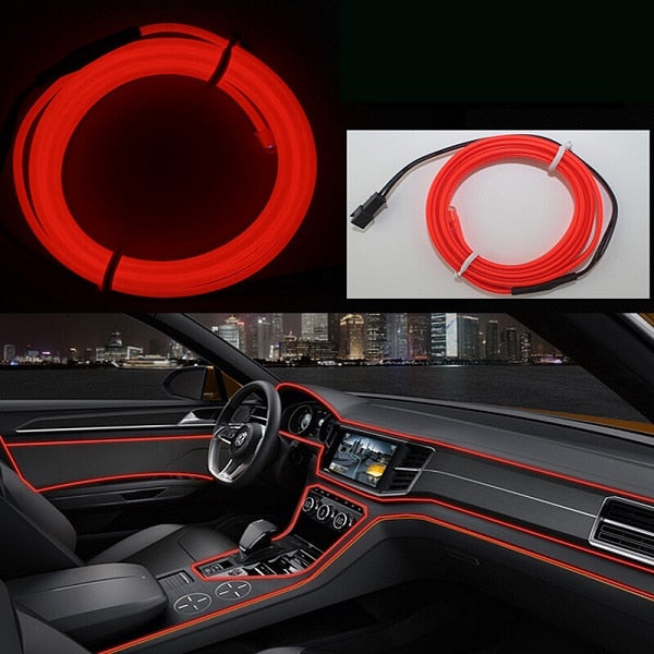 Tiktok Ambient Lamp RGB Car LED Neon cold light Auto interior atmosphere light