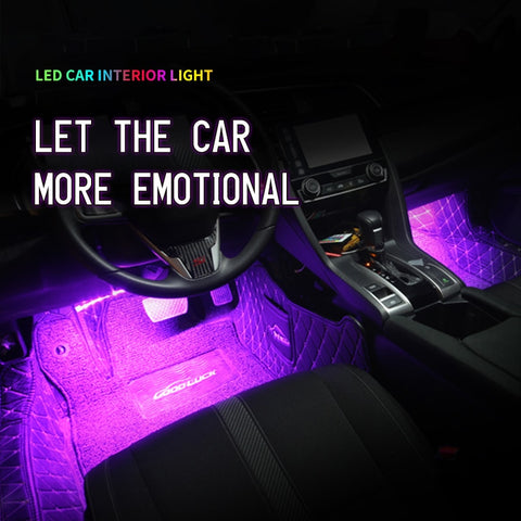 Image of Tiktok Car Interior LED Decorative Light Bar Ambient Foot Lamp