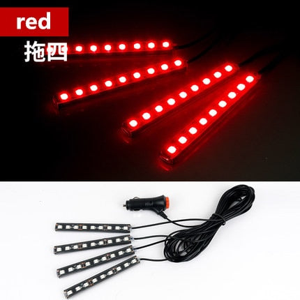 Image of Tiktok Car Interior LED Decorative Light Bar Ambient Foot Lamp