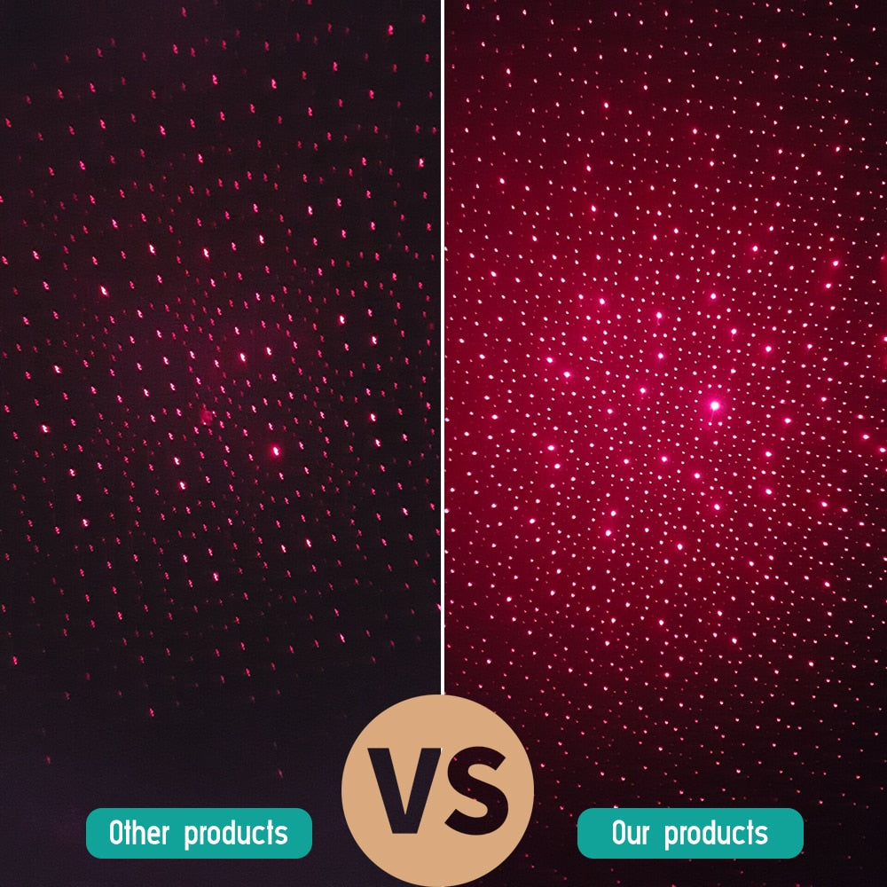 Tiktok Car Roof Star Light Interior LED Starry Laser Atmosphere Ambient