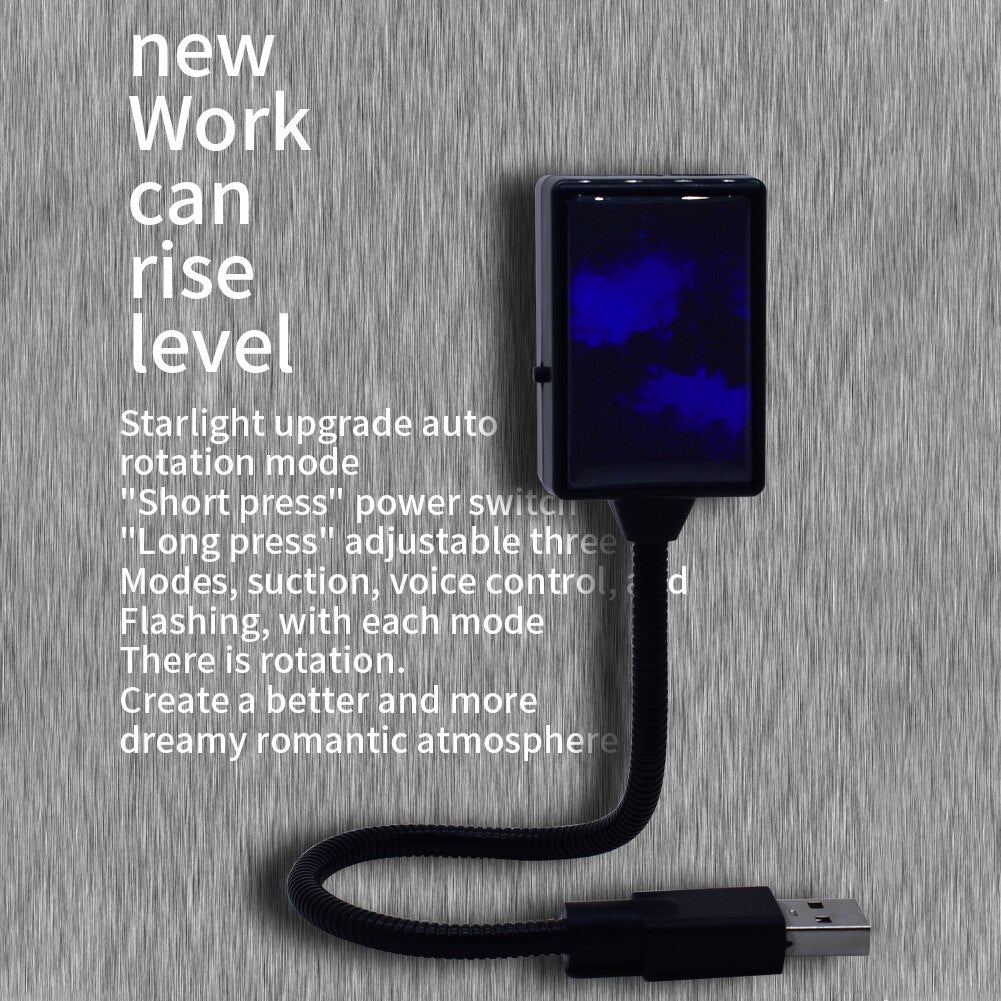 USB Car Roof Star Light Interior Galaxy Starry Laser