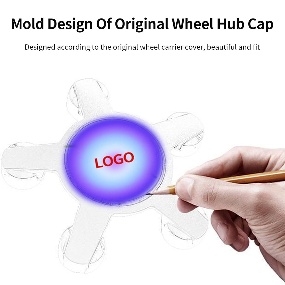 Tiktok 4pcs Hub Led Lights Cap Car Floating Illumination