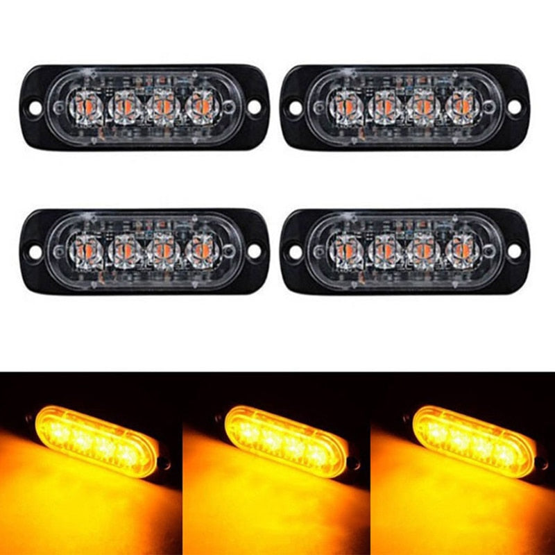 Ultra-Thin LED Emergency Light For Car Warning Flashing Firemen Police Emergency Light Ambulance Police Strobe LED Warning Light
