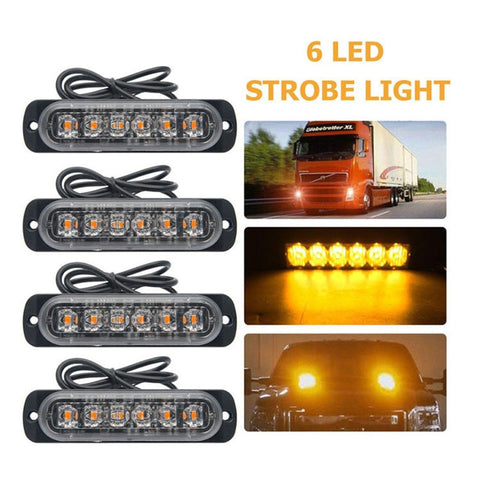 Image of Ultra-Thin LED Emergency Light For Car Warning Flashing Firemen Police Emergency Light Ambulance Police Strobe LED Warning Light