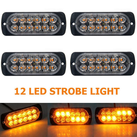 Image of Ultra-Thin LED Emergency Light For Car Warning Flashing Firemen Police Emergency Light Ambulance Police Strobe LED Warning Light