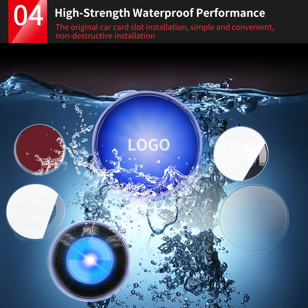 Tiktok 4pcs Hub Led Lights Cap Car Floating Illumination