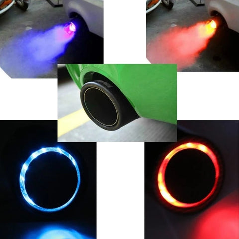 Image of Nozzle for Muffler Car Tail Throat Pipe Spitfire LED Lights Luminous Auto