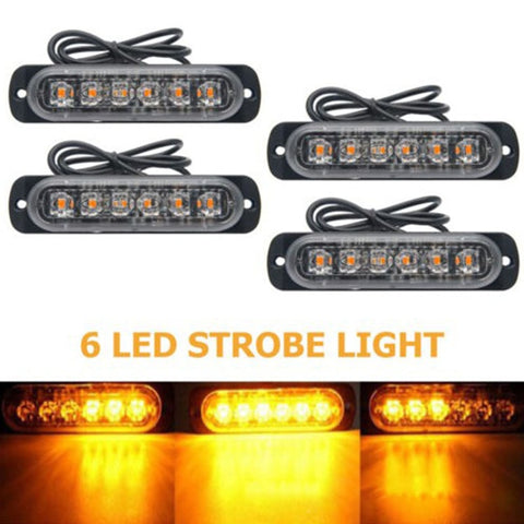 Image of Ultra-Thin LED Emergency Light For Car Warning Flashing Firemen Police Emergency Light Ambulance Police Strobe LED Warning Light